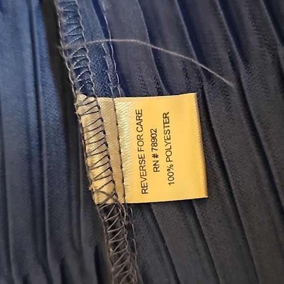 VTG ERIN LONDON Cornflower Button Down Pleated Shacket - Picture 7 of 8